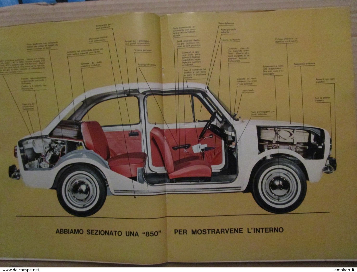 # INSERTI EPOCA / COME NASCE UN AUTOMOBILE FIAT 850 / 1964 - Geschichte