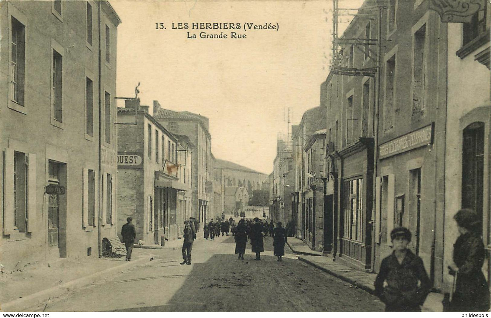 VENDEE  LES HERBIERS  La Grande Rue - Les Herbiers