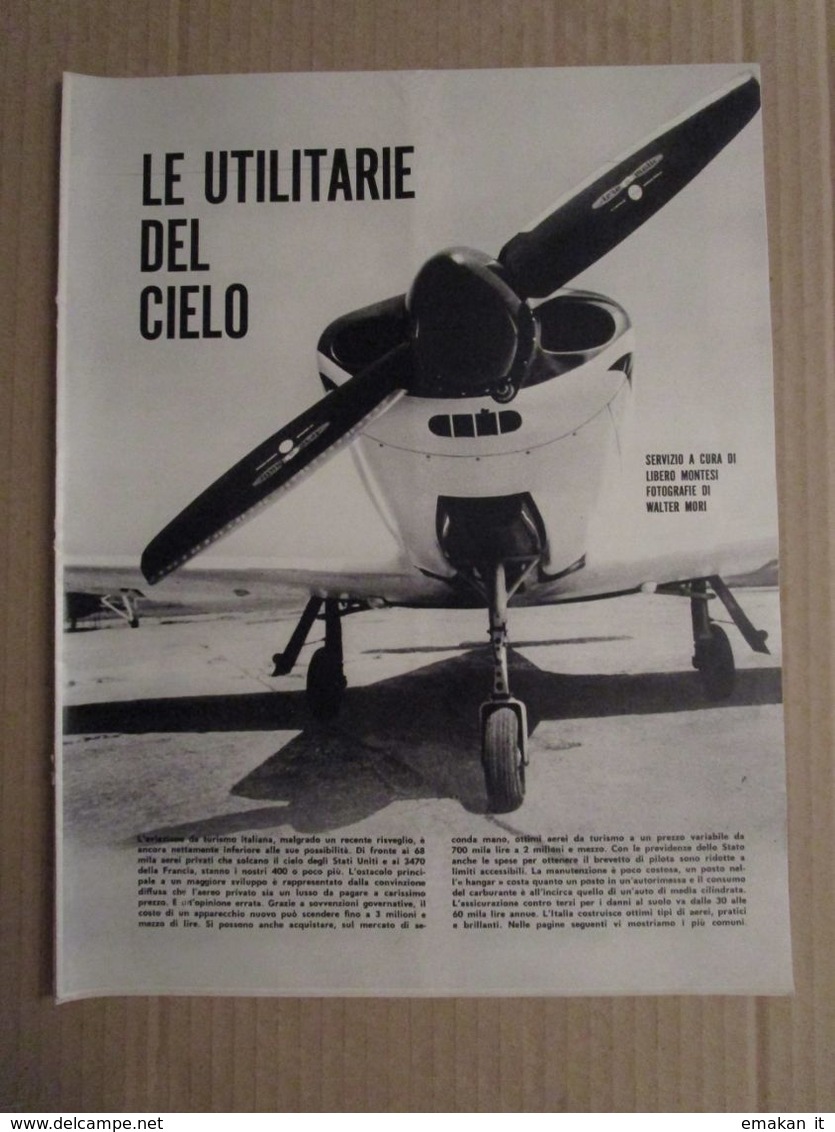 - ARTICOLO AEREI DA TURISMO / PICCHIO / MACCHINO / COBRA ED ALTRI ANNI '60 - Storia