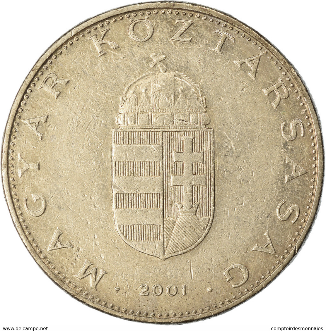 Monnaie, Hongrie, 10 Forint, 2001, TTB, Copper-nickel, KM:695 - Hungría