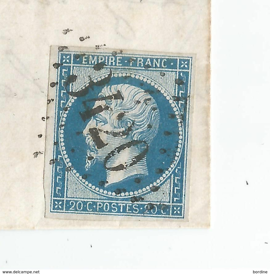 - AISNE - SOISSONS - GC.3420s/TPND N°14 + Càd Type 15 - 1863 - RARE - 1853-1860 Napoleon III