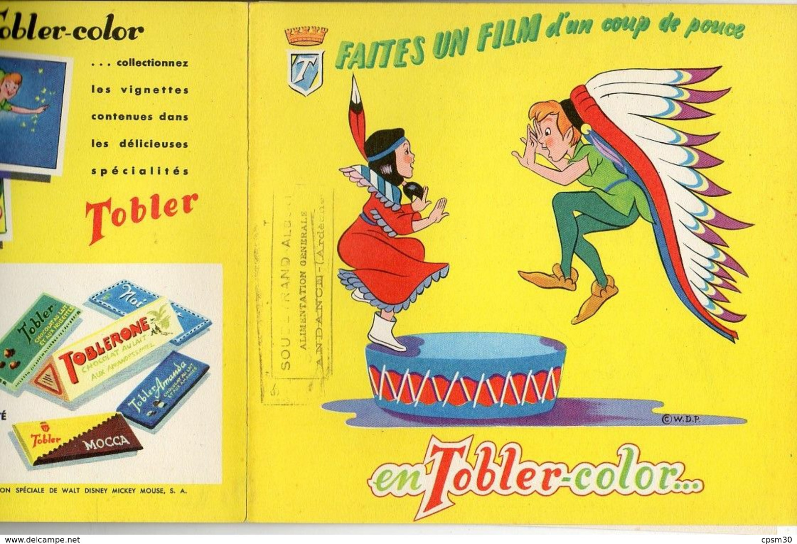 Album Chromo - 011 - Deux ALBUMS - TOBLER-COLOR Peter Pan Et PINOCCHIO - Neuf Et Vide D'images - Année ??1950/60?? - 0-6 Años