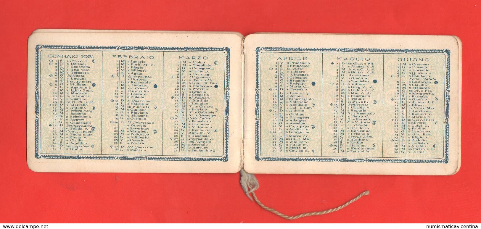 Almanacco 1921 Val Di Fassa Fiemme Moena Lago Carezza Molveno Calendars Calendari Calendaries - Andere & Zonder Classificatie
