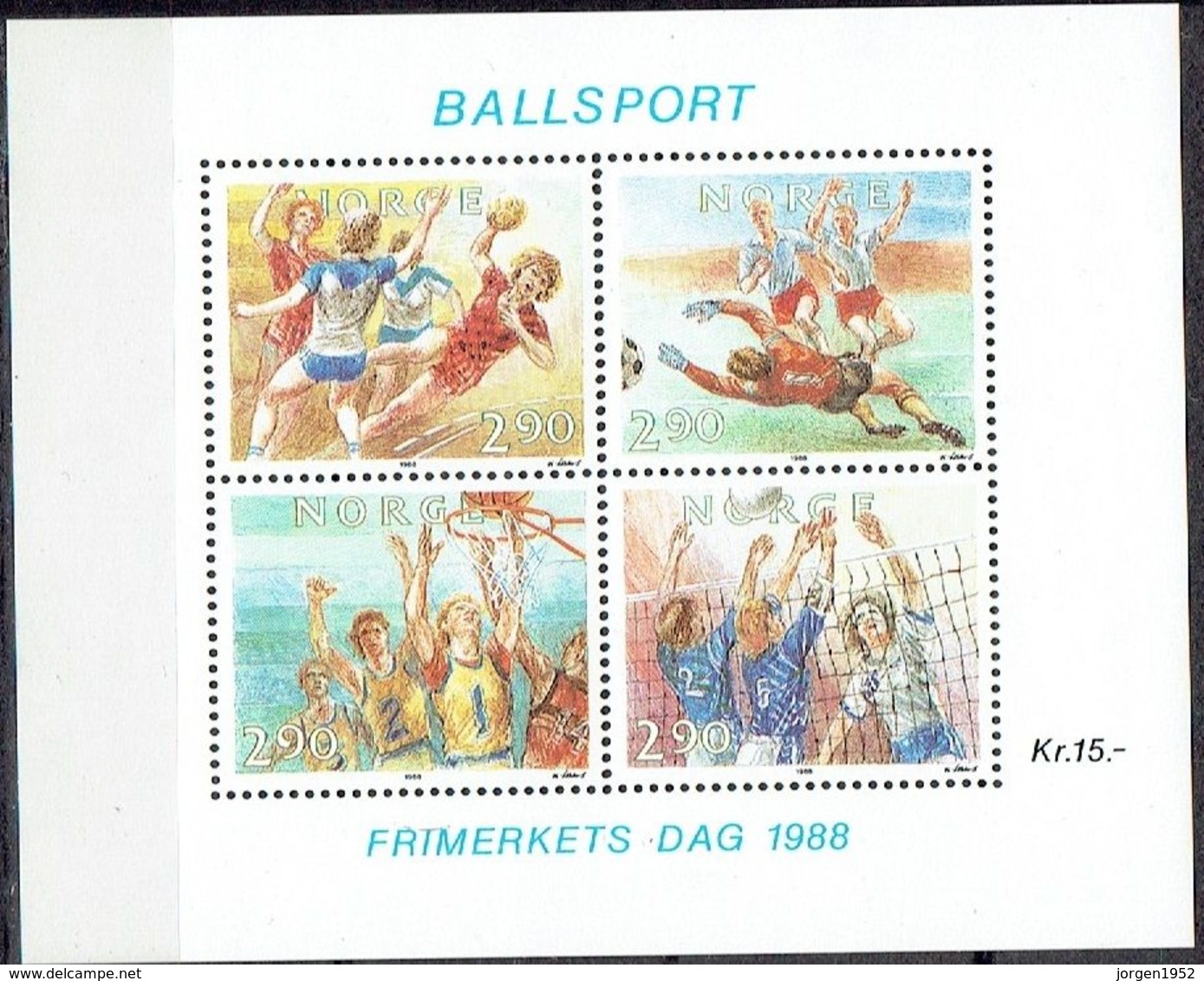 NORWAY  # FROM 1988  STAMPWORLD 1020-23** - Ungebraucht