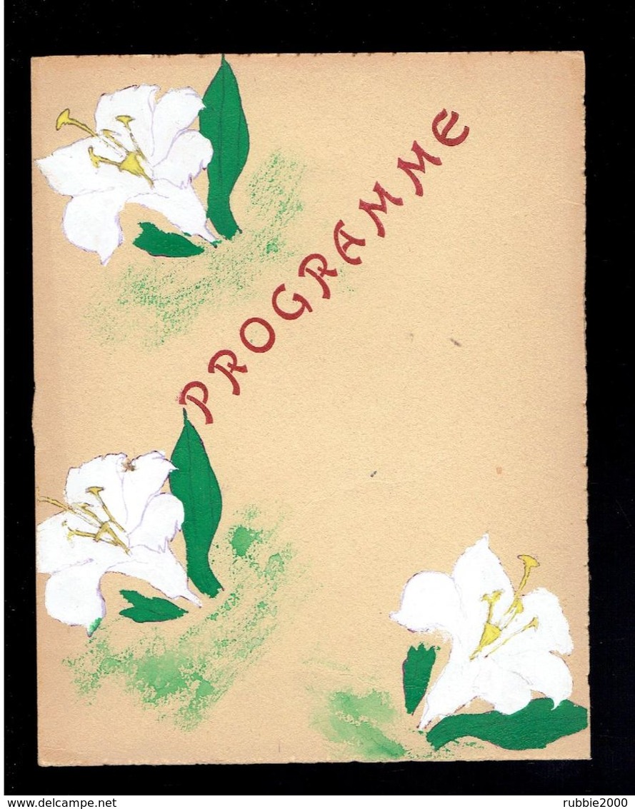 PROGRAMME 10 JUILLET 1955 ECOLES COMMUNALES DE SAINT VRAIN ESSONNE DISTRIBUTION DES PRIX - Programme