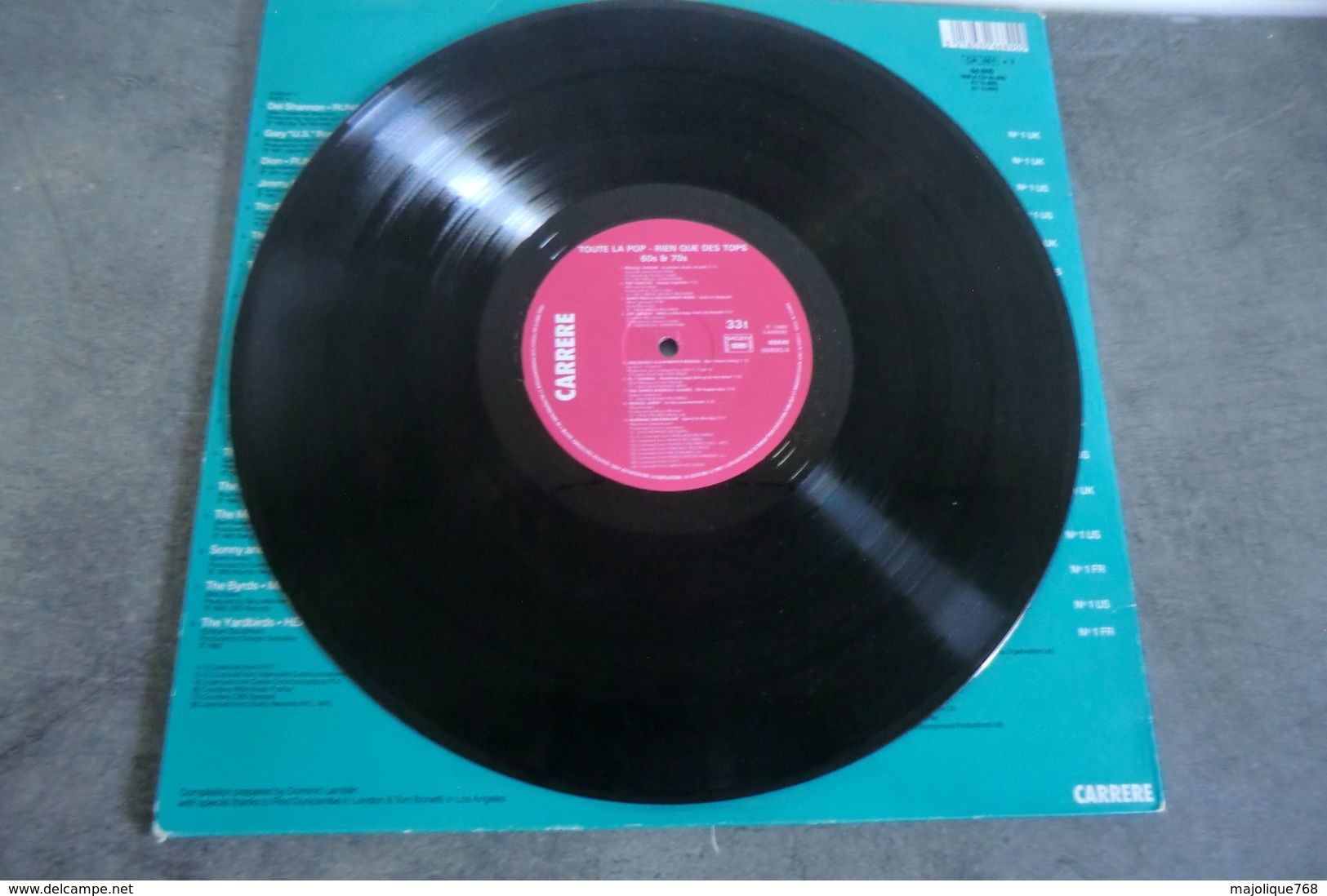 disque - toute la Pop rien que des Tops 60's 70's - carrere - 66890 - 3 disques -
