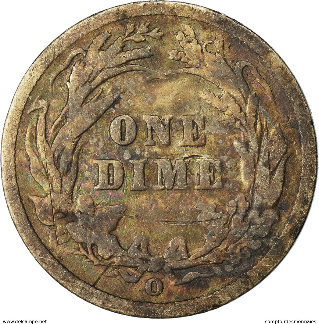 Monnaie, États-Unis, Barber Dime, Dime, 1896, U.S. Mint, New Orleans, Rare, B+ - 1892-1916: Barber