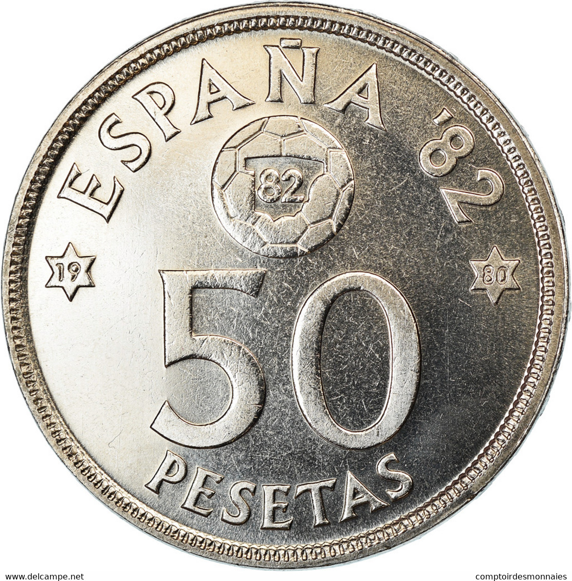 Monnaie, Espagne, Juan Carlos I, 50 Pesetas, 1980, SUP+, Copper-nickel, KM:819 - 50 Pesetas
