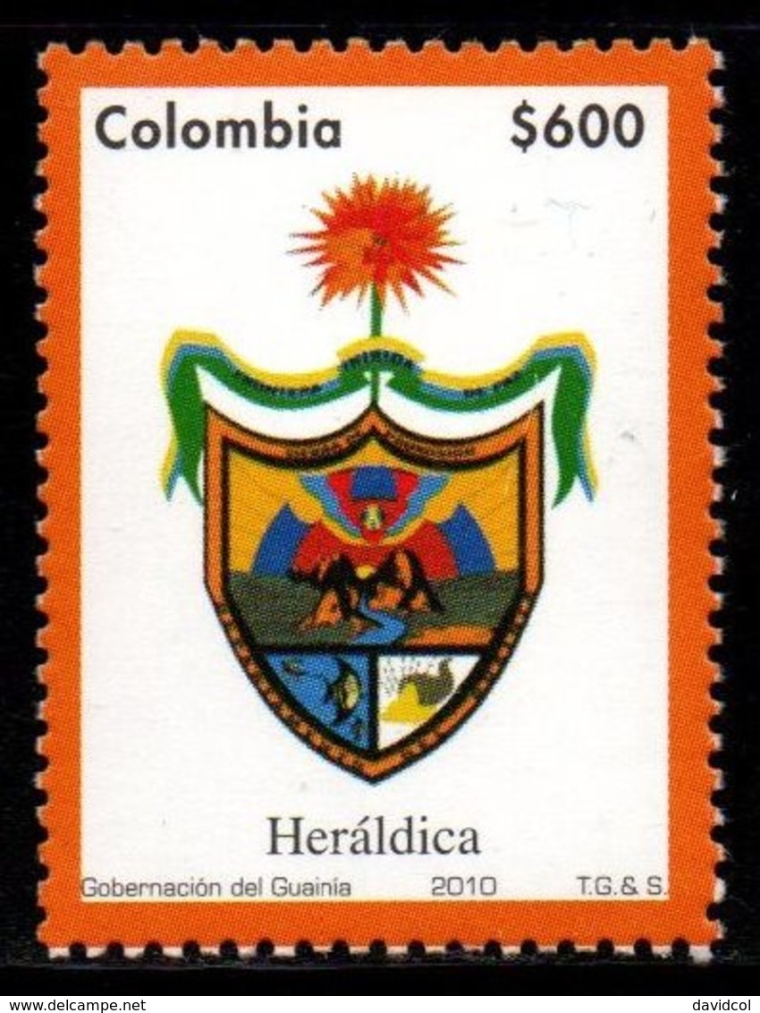 A545J- KOLUMBIEN - MNH - 2010 - GUAINIA DEPARTMENT - HERALDIC - Kolumbien