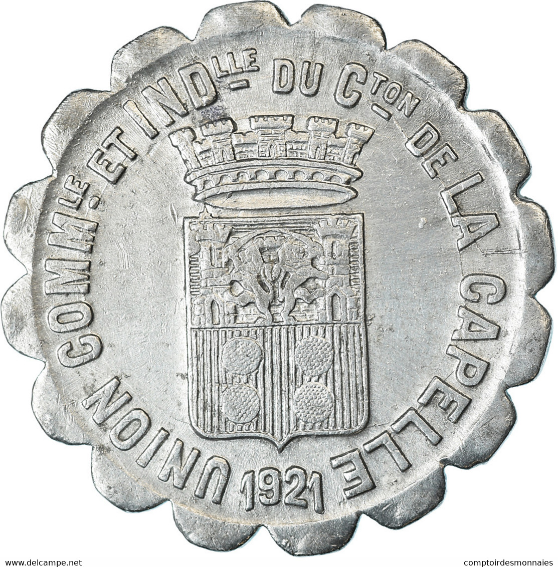 Monnaie, France, Union Commerciale Et Industrielle, La Capelle, 10 Centimes - Monedas / De Necesidad