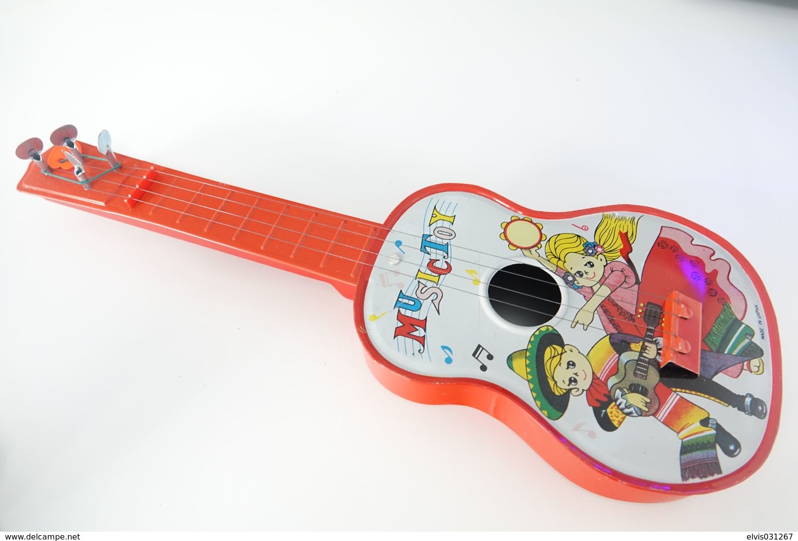 Vintage TIN TOY : Maker UNKOWN - MUSIC TOYS UKELELE - 39 Cm - JAPAN - 1960's - Mib MINT IN BOX - Collectors E Strani - Tutte Marche