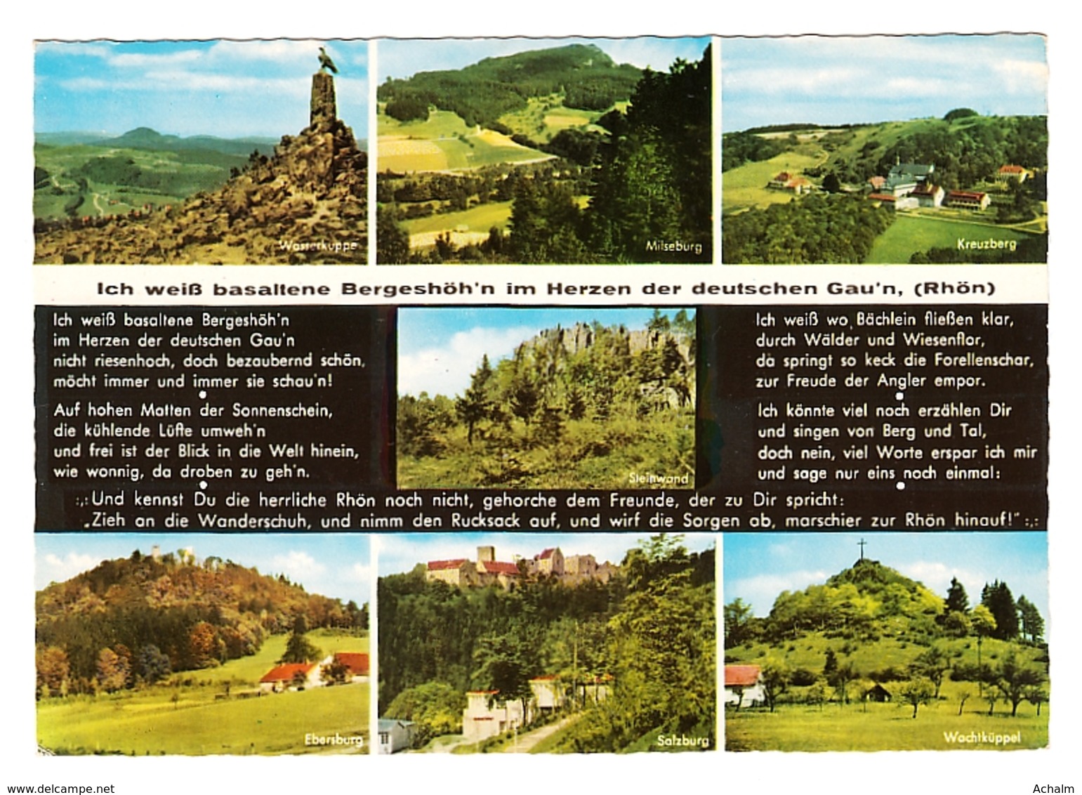 Die Hohe Rhön - Das Rhönlied - 7 Ansichten - Rhoen