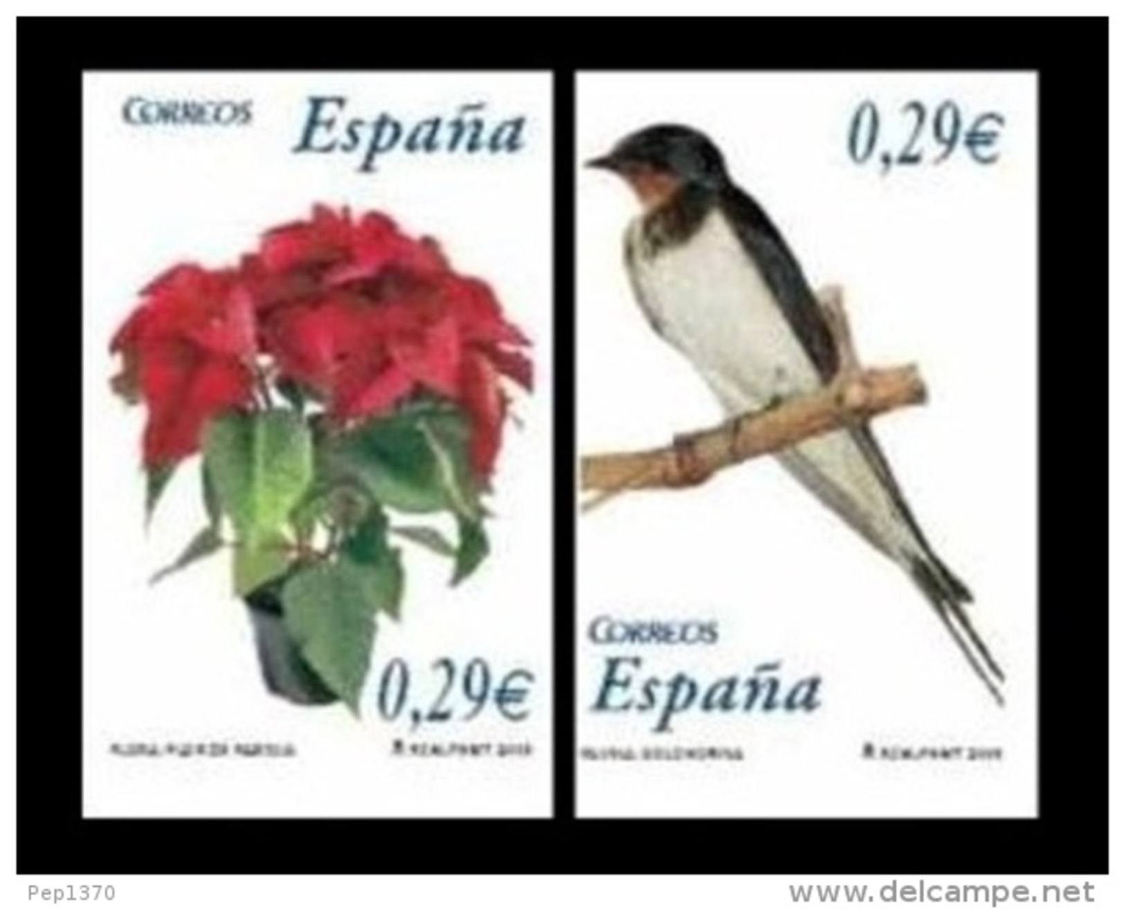 ESPAÑA 2006 - FLORA Y FAUNA. Flor De Pascua Y Golondrina - EDIFIL Nº 4216-4217 - YVERT 3868-3869 - Ungebraucht