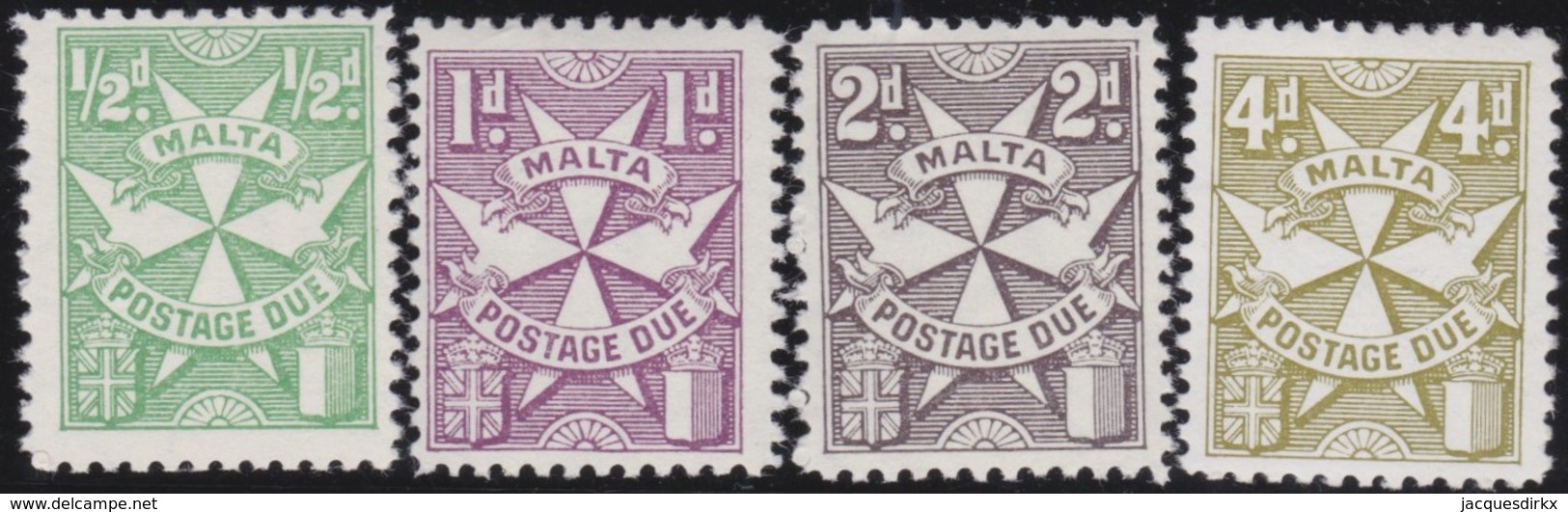 Malta  .    SG  .     D 28/31        .   Mint-hinged   .   /   .  Neuf Avec Charnière - Malte (...-1964)