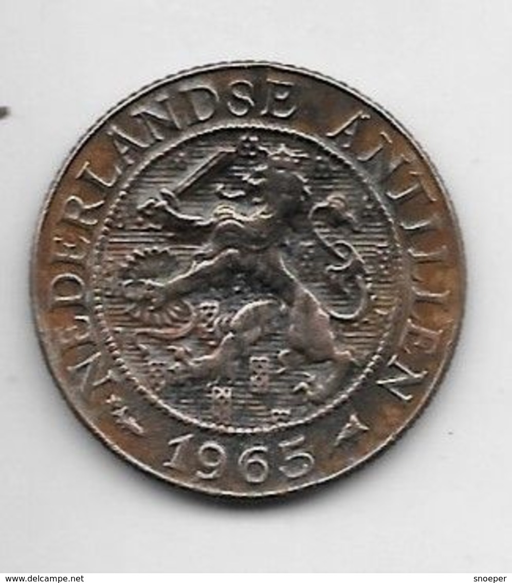 *netherlands Antilles 2,5 Cent  1965 Star/fish   Km 5   Xf - Antillas Neerlandesas