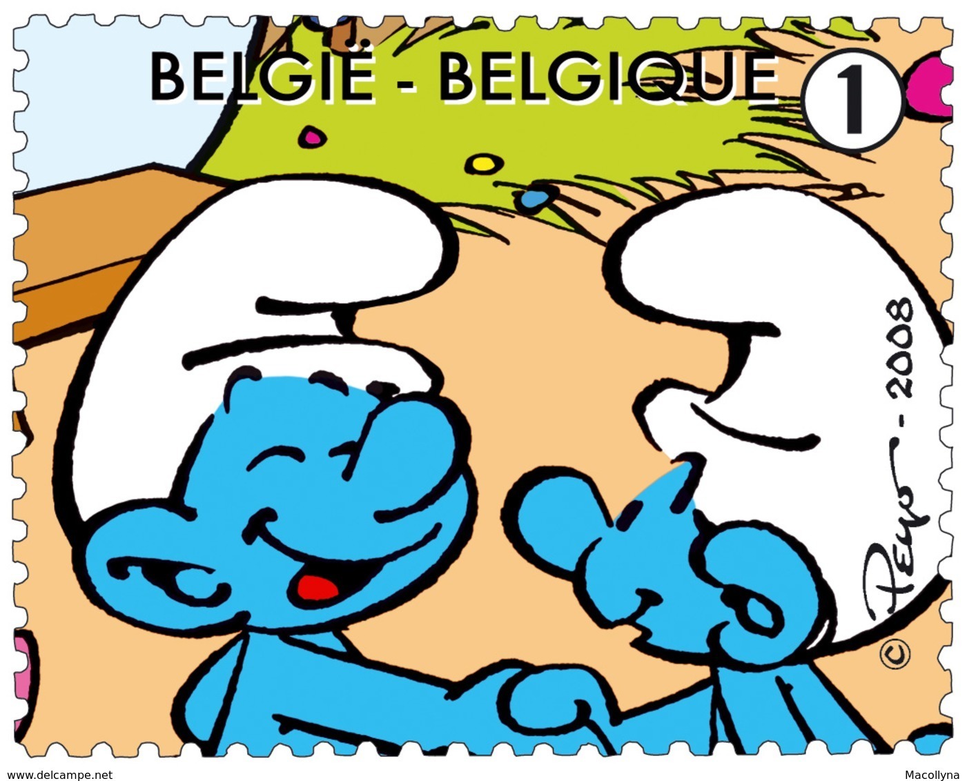 BLOK 159** Postfris 50 Jaar Smurfen  3809/13**  / Les Schtroumpfs  / The Smurfs / Peyo - 1961-2001