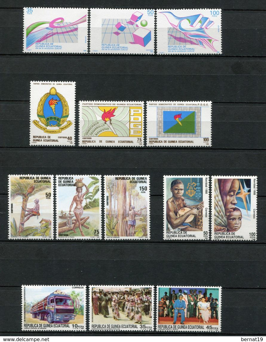 Guinea Ecuatorial 1988 Completo ** MNH. - Guinea Equatoriale