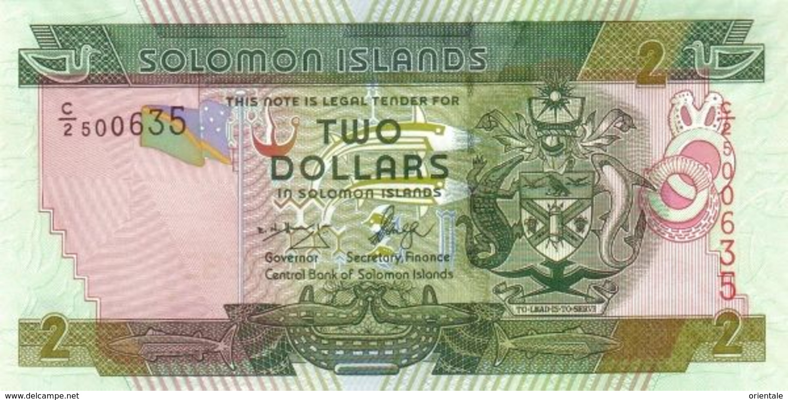 SOLOMON ISLANDS P. 25 2 D 2011 UNC - Isla Salomon