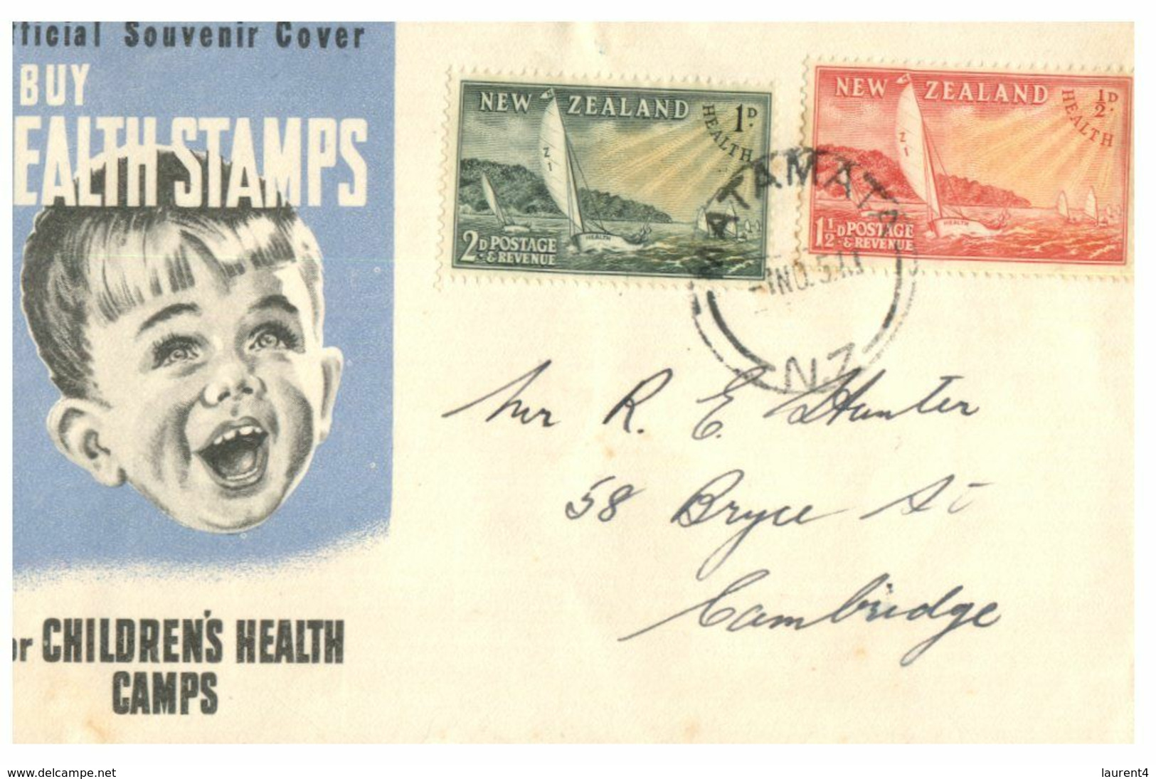 (G 9) New Zealand - FDC - 1951 ?  - Health - FDC