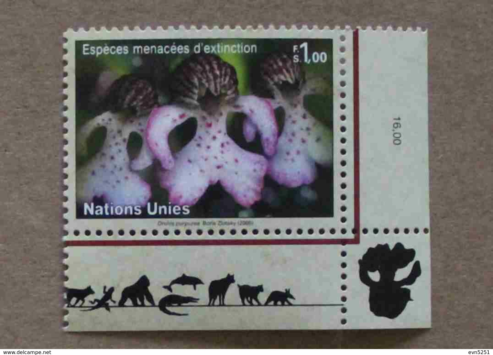 Ge05-01 : Nations-Unies (Genève) / Protection De La Nature - Orchis Pourprée (Orchis Purpurea) - Neufs