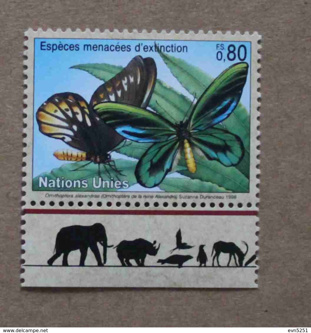 Ge98-01 : Nations-Unies (Genève) / Protection De La Nature - Papillon De La Reine Alexandra - Unused Stamps