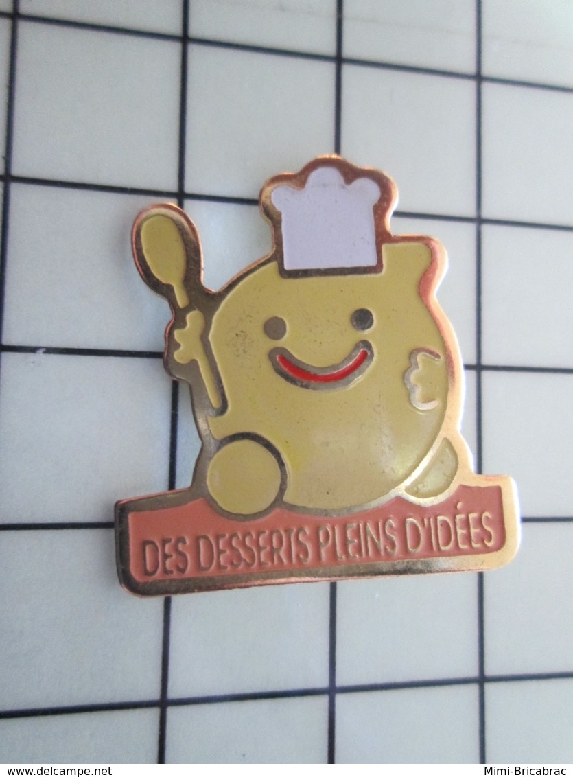 920 Pin's Pins / Beau Et Rare / THEME : ALIMENTATION / CHEF TOQUE DES DESSERTS PLEINS D'IDEES - Levensmiddelen