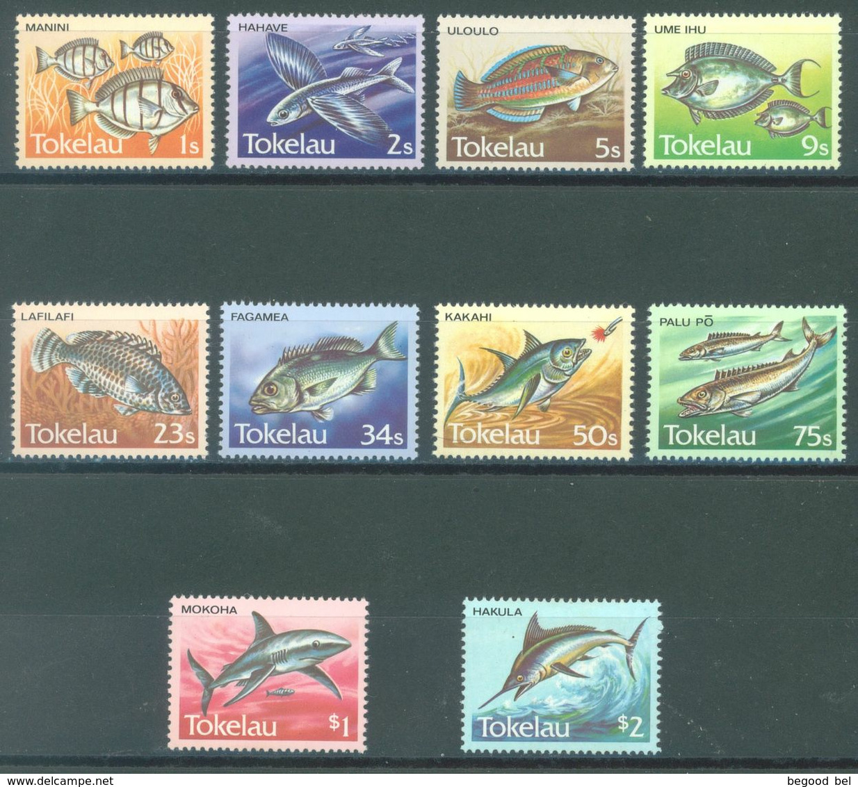 TOKELAU - MNH/** - 1984  - FISHES - Yv 108-117 -  Lot 21942 - Tokelau