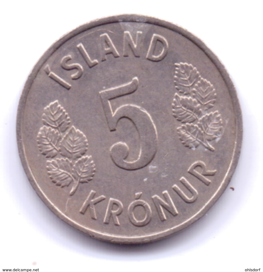 ICELAND 1969: 5 Kronur, KM 18 - Islande