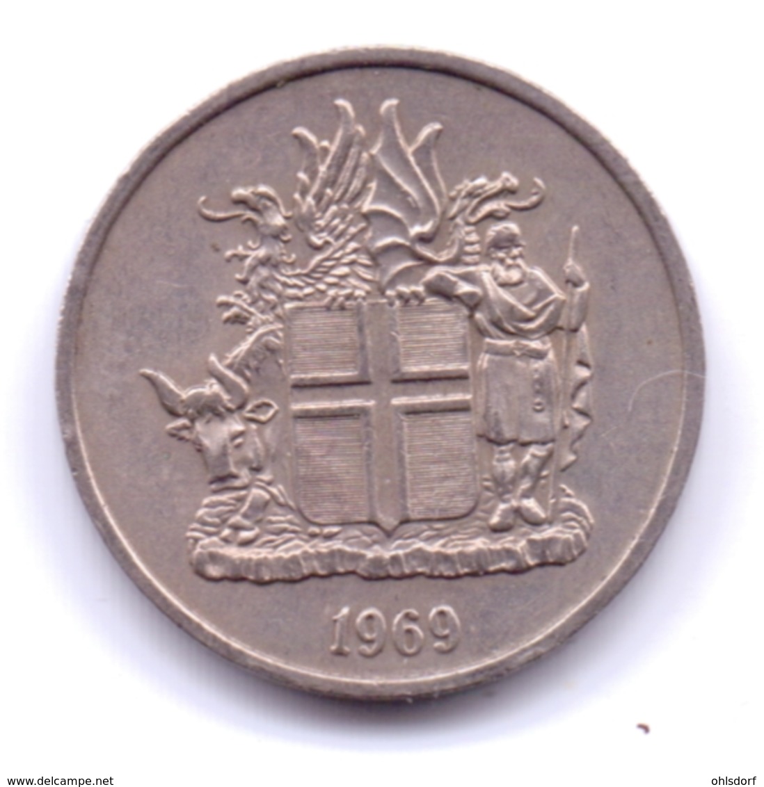 ICELAND 1969: 5 Kronur, KM 18 - Islande