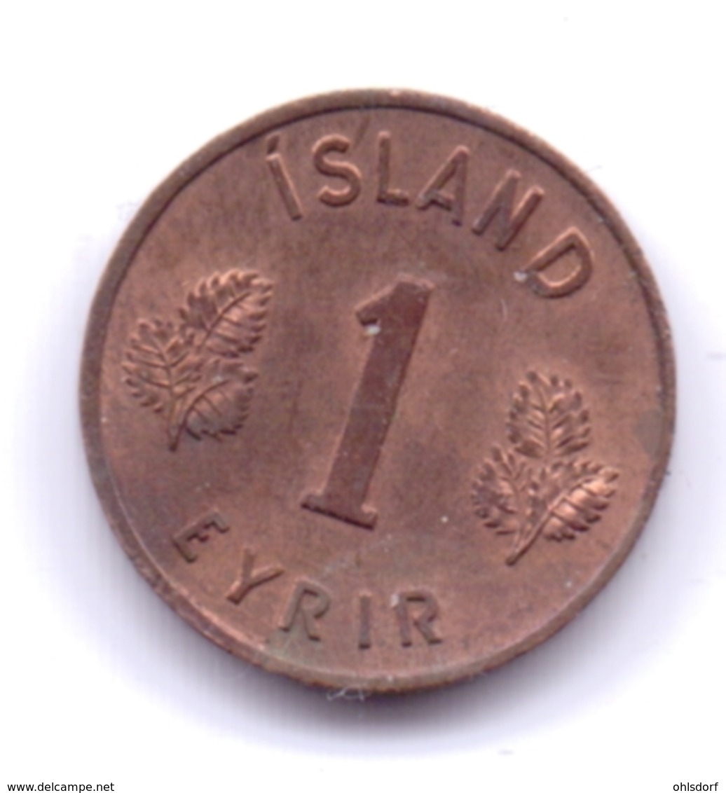 ICELAND 1957: 1 Eyrir, KM 8 - Islanda