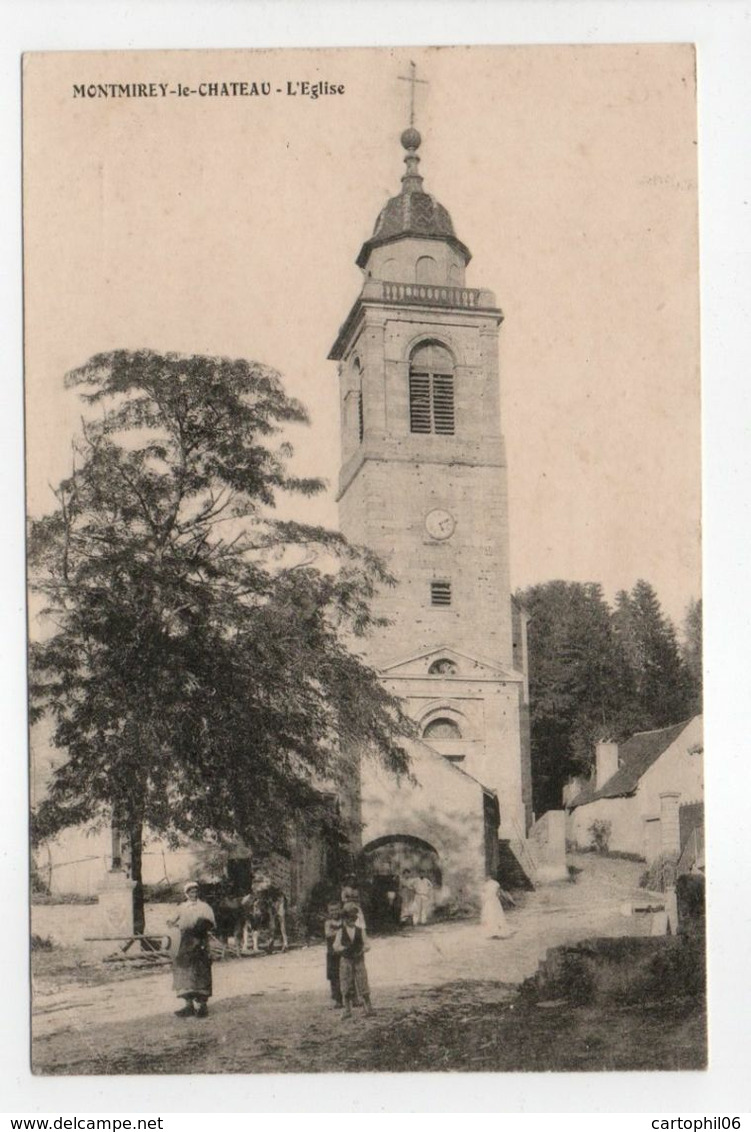 - CPA MONTMIREY-LE-CHATEAU (39) - L'Eglise 1907 (avec Personnages) - - Autres & Non Classés