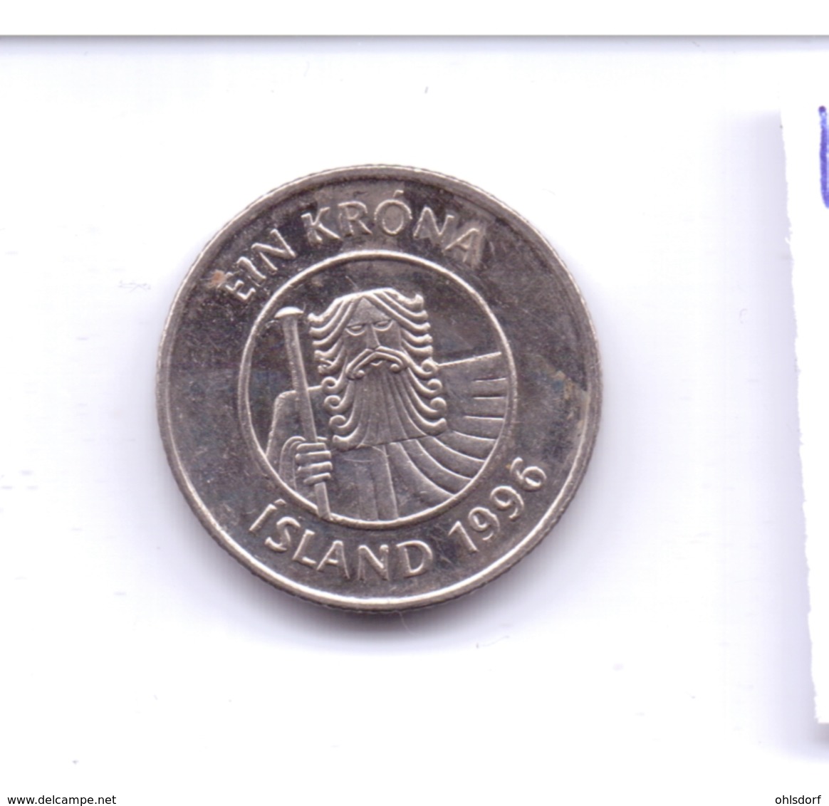 ICELAND 1996: 1 Krona, KM 27a - Islande