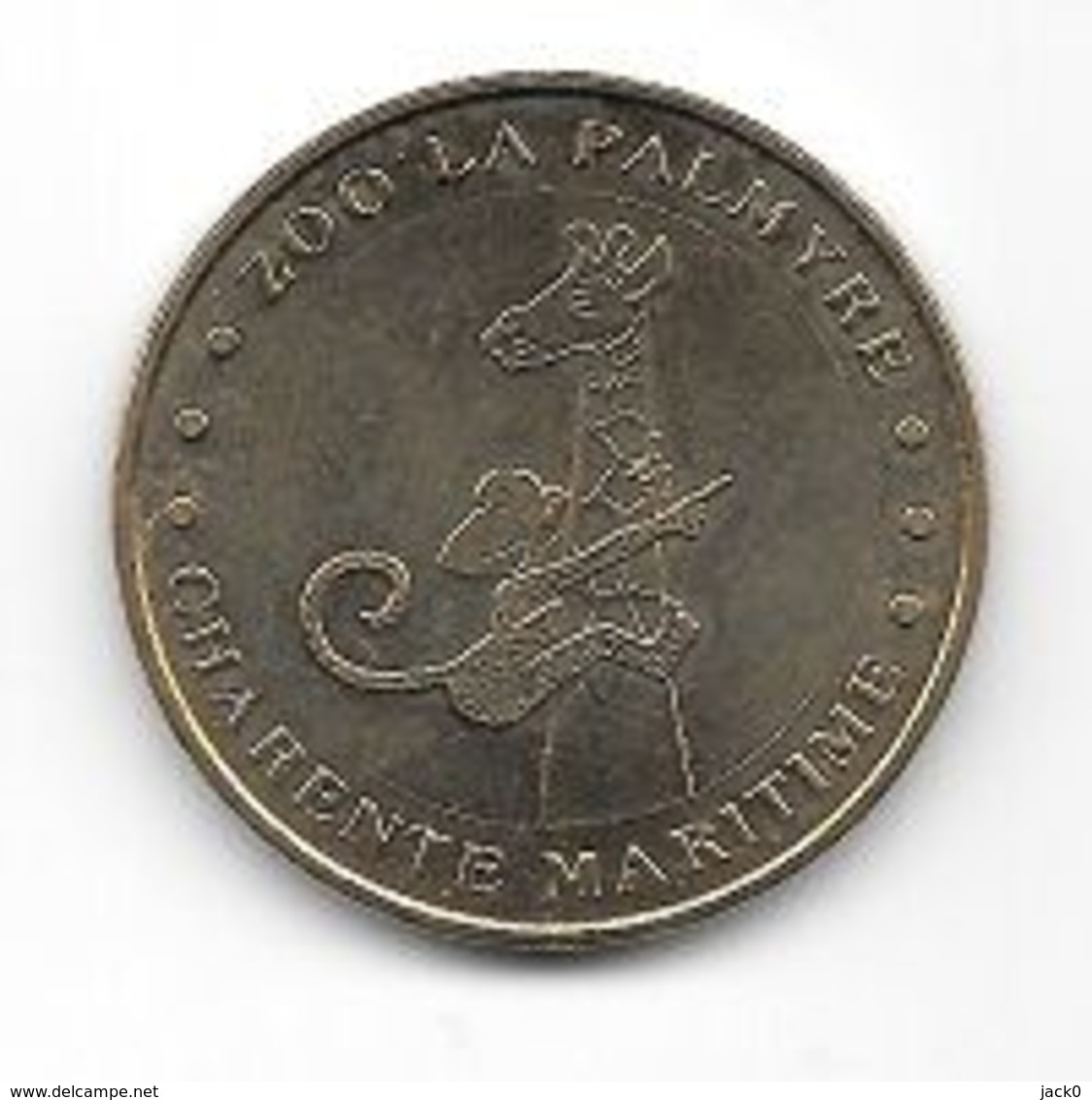 Médaille Touristique, Monnaie De Paris  2003, ZOO  LA  PALMYRE, CHARENTE  MARITIME, Animaux  GIRAFES, SINGES  ( 17 ) - 2003