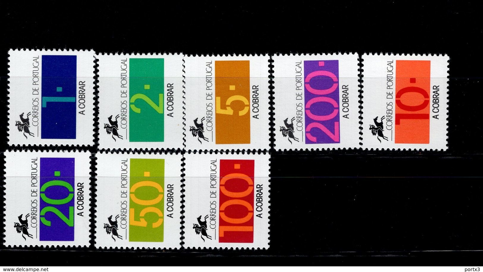 Portugal Portomarken Ziffern 87- 94 MNH ** Neuf - Neufs