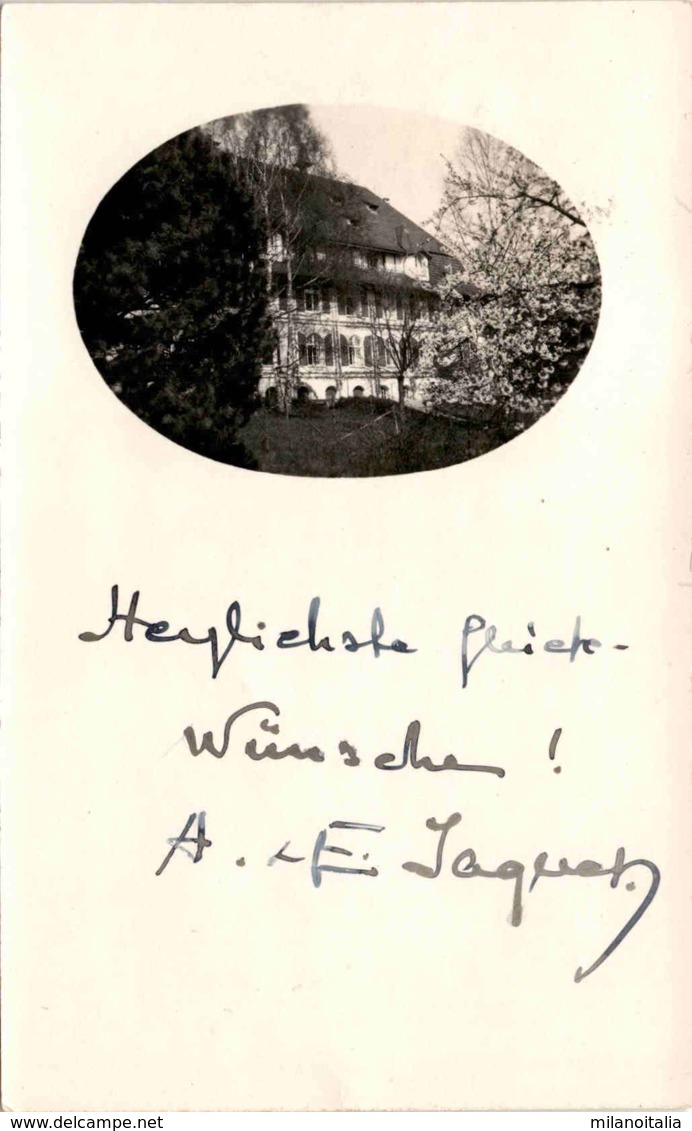 Gebäude * Poststempel Riehen 29. 12. 1927 - Riehen