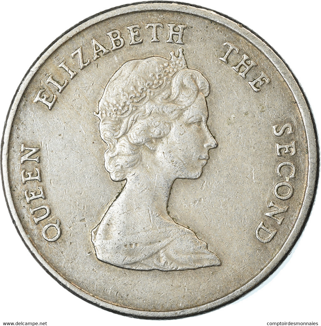 Monnaie, Etats Des Caraibes Orientales, Elizabeth II, 25 Cents, 2000, TTB - Caraïbes Orientales (Etats Des)