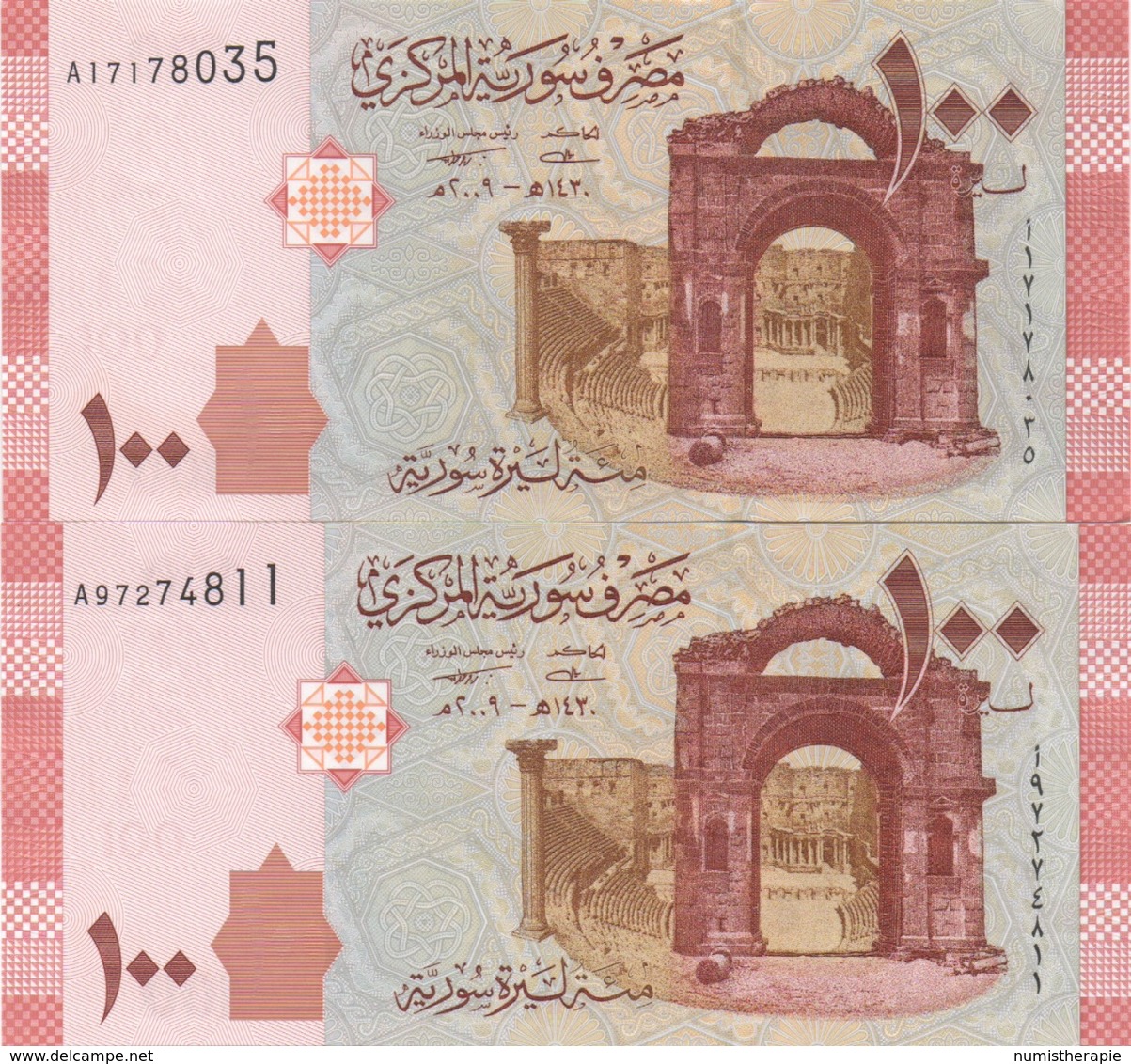 Syrie : 100 Pounds 2009 UNC (prix Par Billet) - Syrie