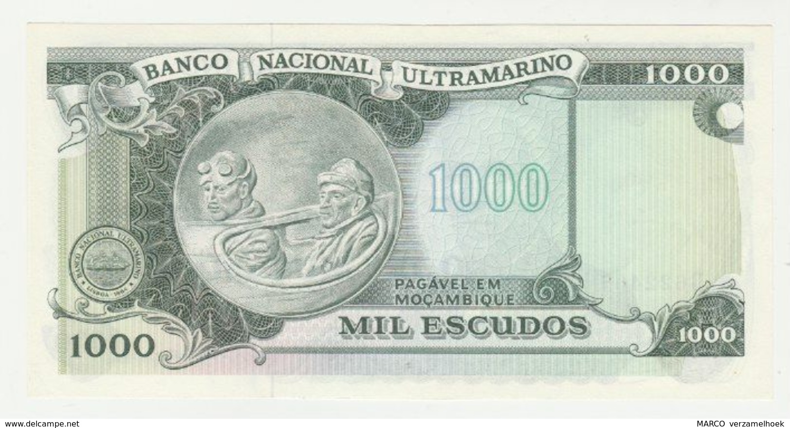 Banknote Mozambique-mocambique 1000 Escudos 1972 UNC - Mozambique