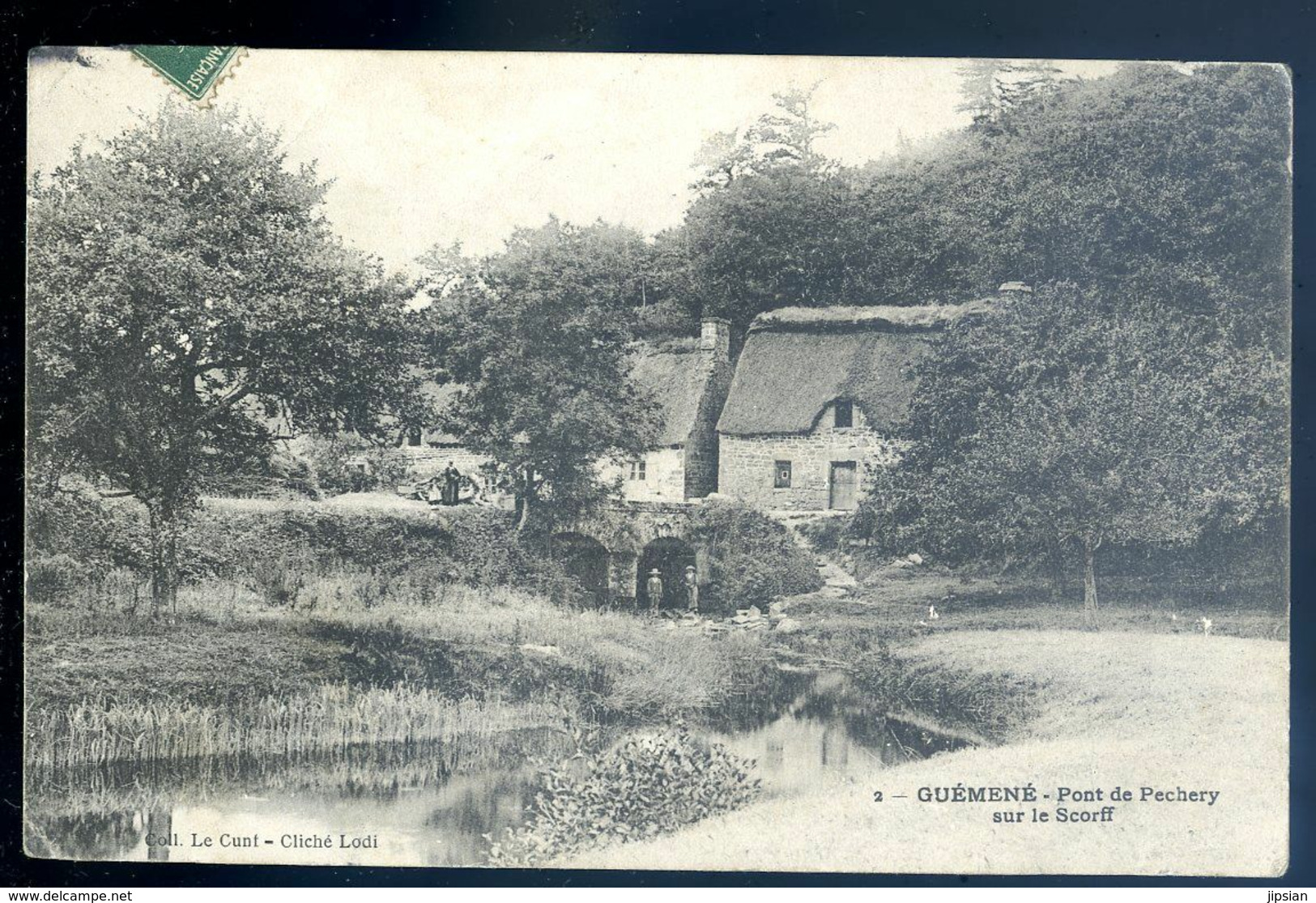 Cpa Du 56 Guéméné Pont De Pechery Sur Le Scorff  AVR20-173ter - Guemene Sur Scorff