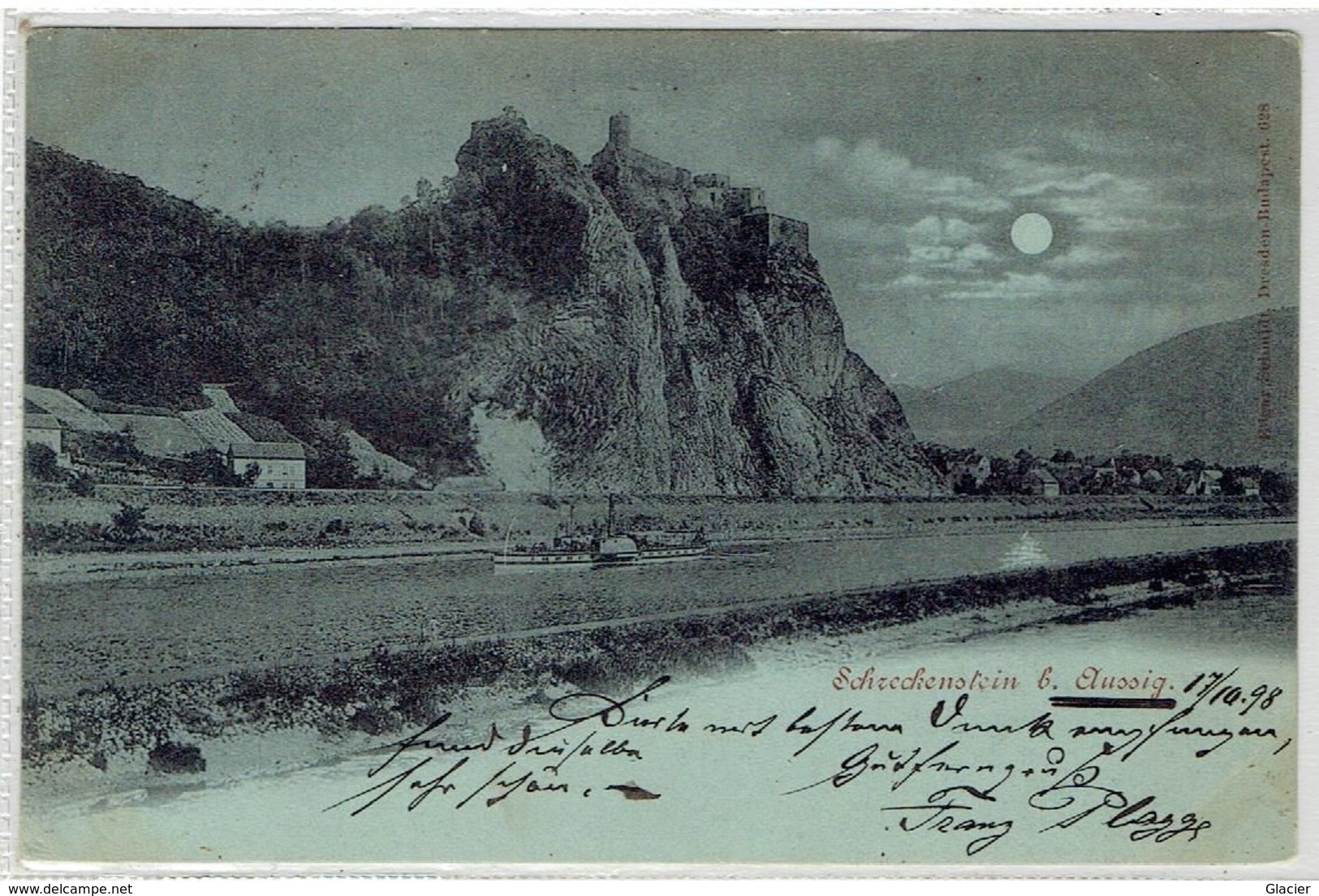 Ústí Nad Labem - Tschechien - Schreckenstein B. Aussig - Sudeten - Gesendet 1898 - Sudeten