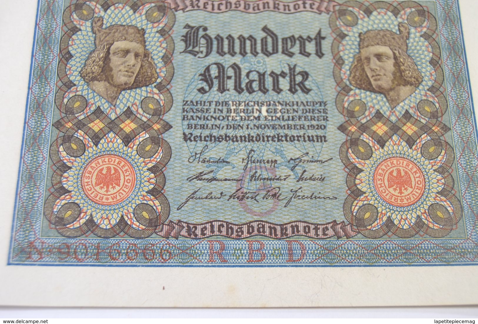 (AR10) Billet Allemand 100 Mark 1920 - 20 Mark