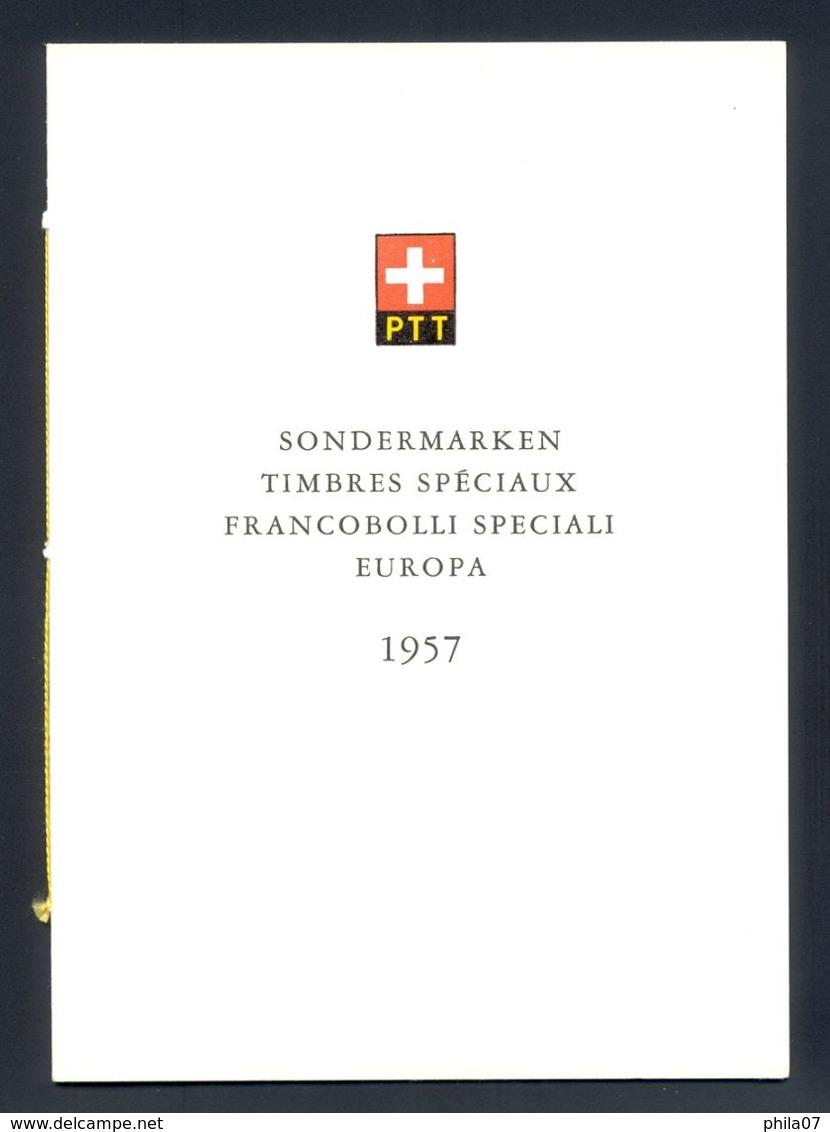 SWITZERLAND - Sondermarken 1957 Timbres Speciaux Francobolli Speciali Europa, Without Commemorative Cancel - 1957