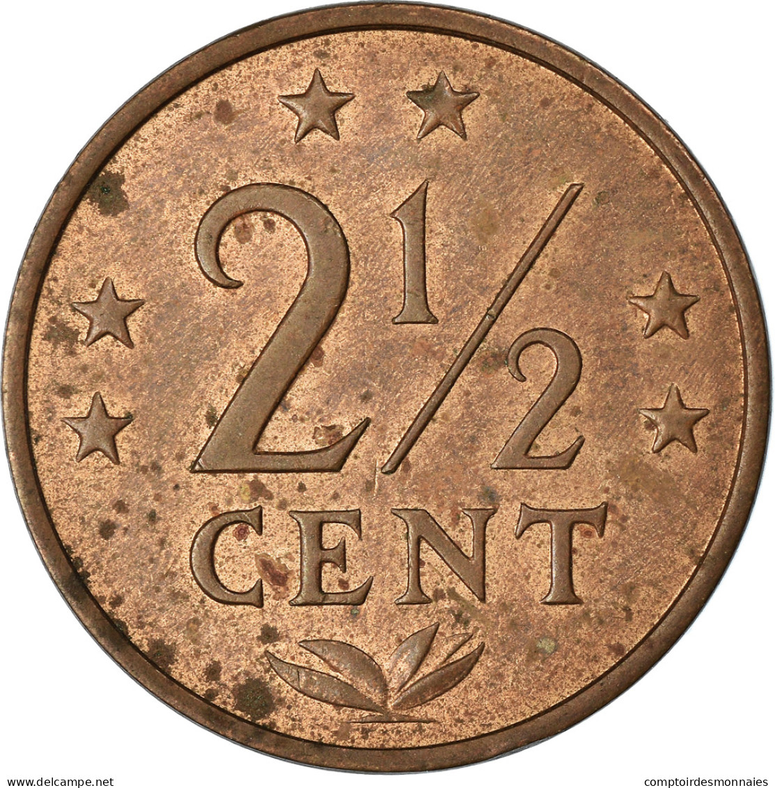 Monnaie, Netherlands Antilles, Juliana, 2-1/2 Cents, 1978, TTB, Bronze, KM:9 - Netherland Antilles