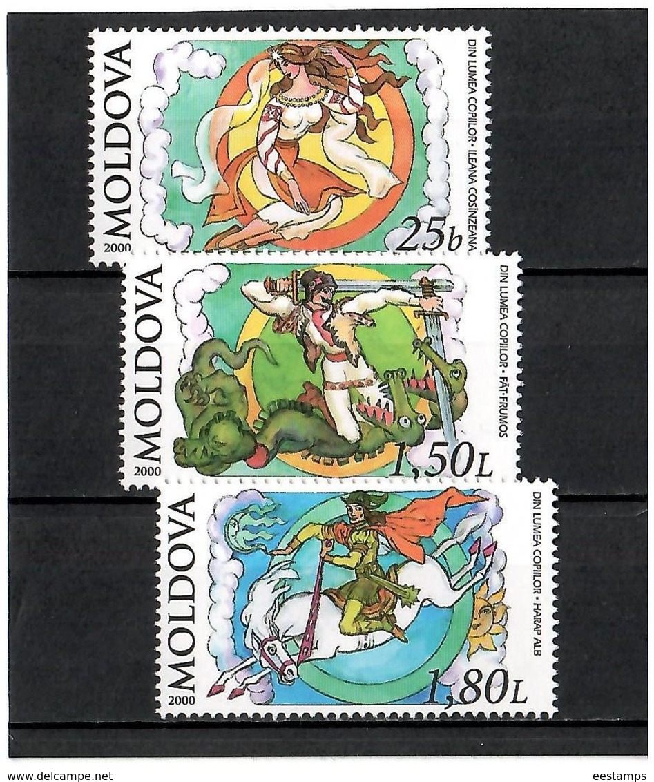 Moldova 2000 . Fairy Tales. 3v: 25b, 1.50L, 1.80L.  Michel # 350-52 - Moldawien (Moldau)