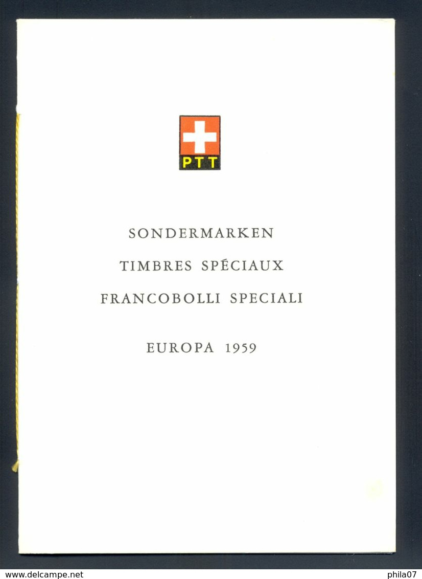 SWITZERLAND - Sondermarken 1959, Timbres Speciali Francobolli Speciali - With Nice Commemorative Cancel - 1959