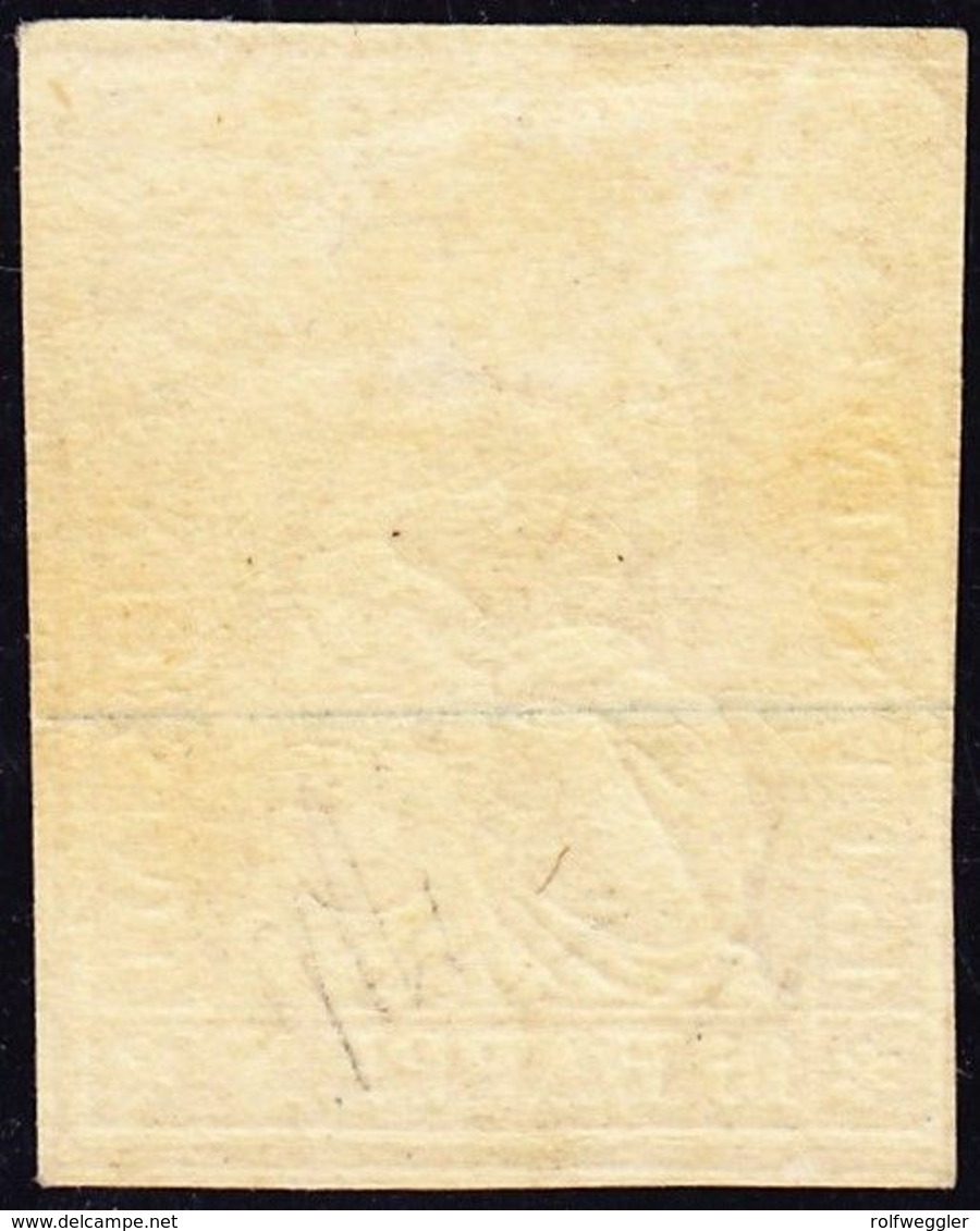 1854/62 15 Rp Rosa Ungebrauchte Strubel Marke Vollrandig. Viel Originalgummi. Fotobefund Marchand. KAT Nr. 24G - Unused Stamps