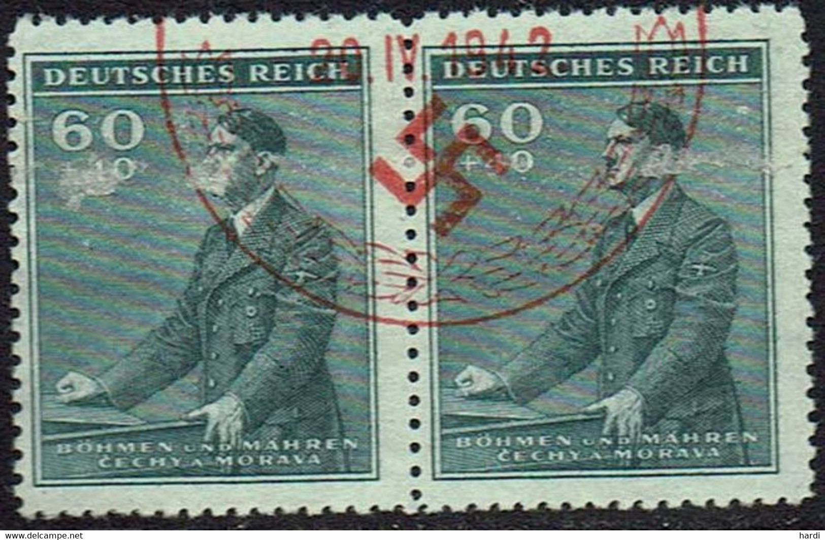 Böhmen-Mähren 1942, MiNr 86, FDC Rot Gestempelt - FDC