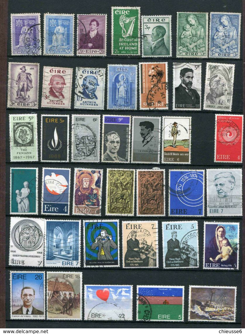 Irlande  Lot  Timbres Obliéré - Collections, Lots & Series