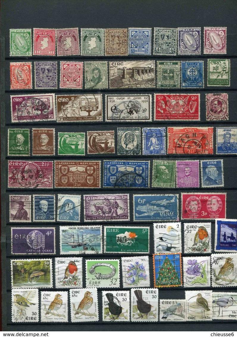 Irlande  Lot  Timbres Obliéré - Collections, Lots & Series