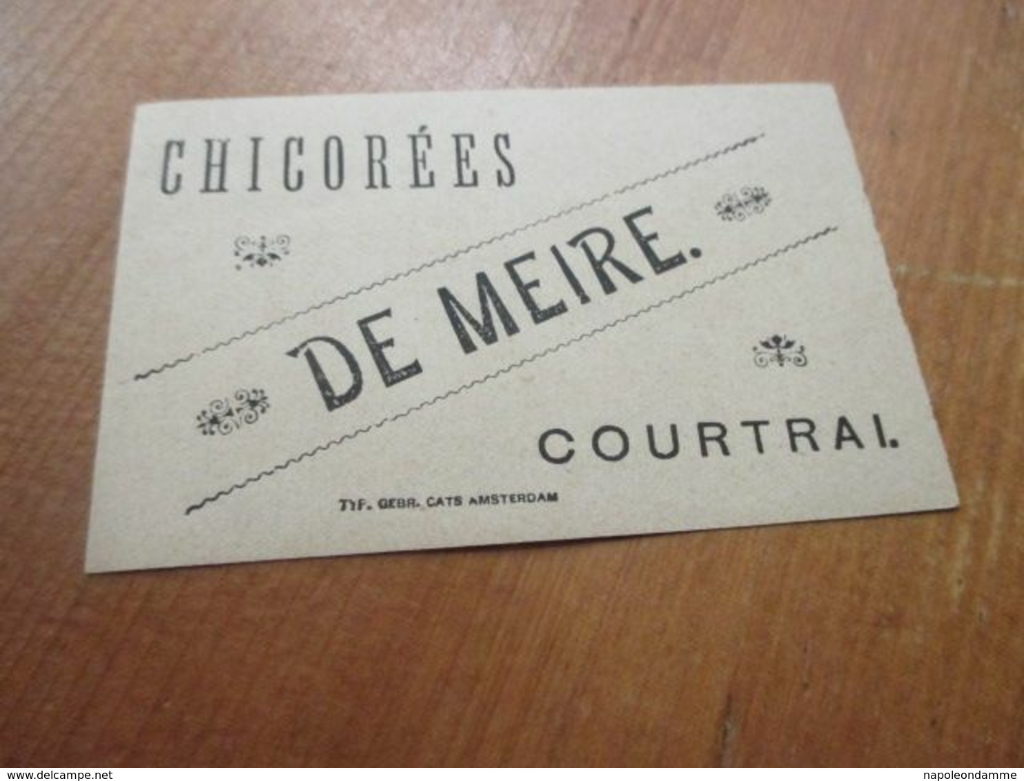 Chromo, Chicorees De Meire, Courtrai - Andere & Zonder Classificatie